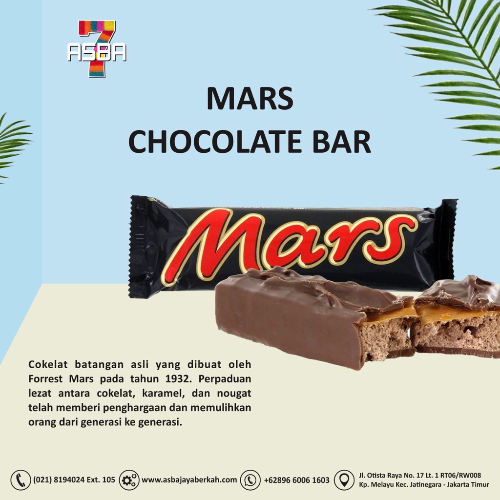 Jual Mars Chocolate 51g Shopee Indonesia