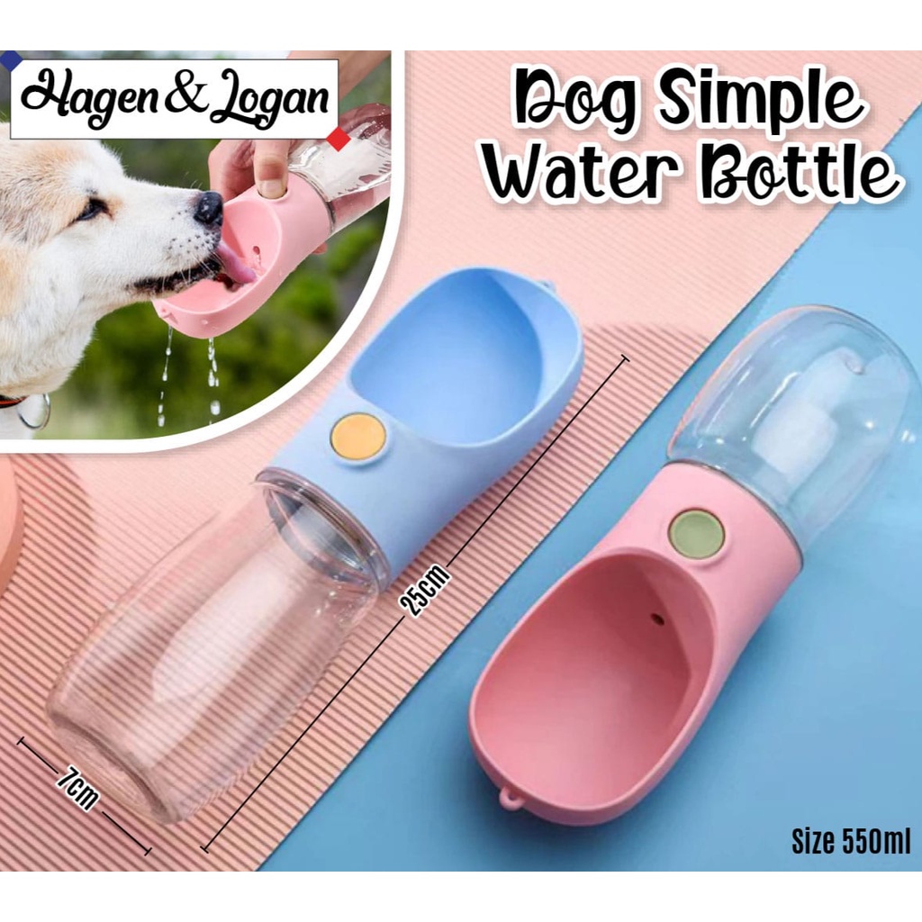 Dog Simple Water Portable Pet Water Bottle Dog Cat Botol Minum Travel