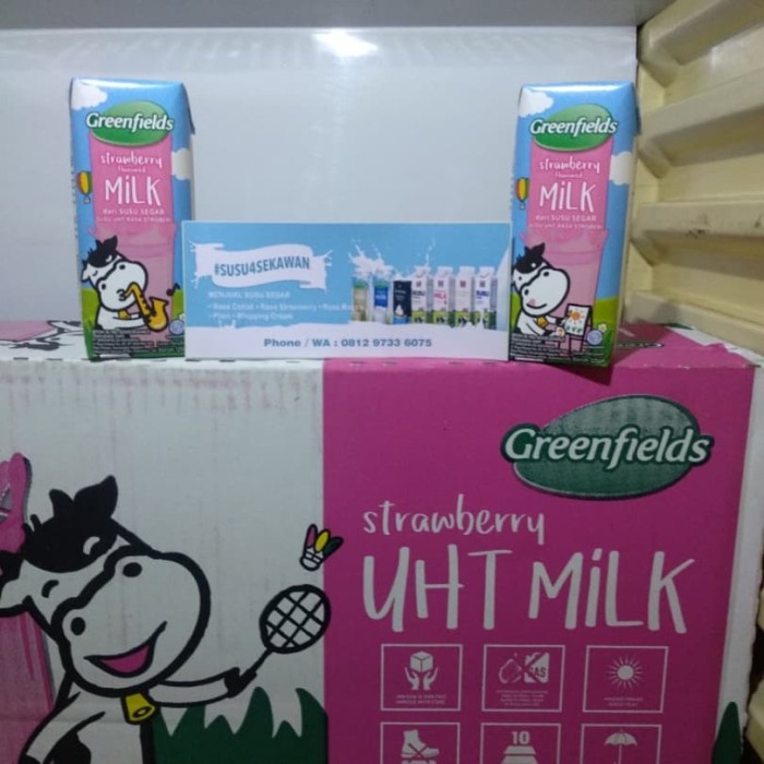 

Greenfields UHT Strawberry 125ml (1 Karton isi 40pcs)