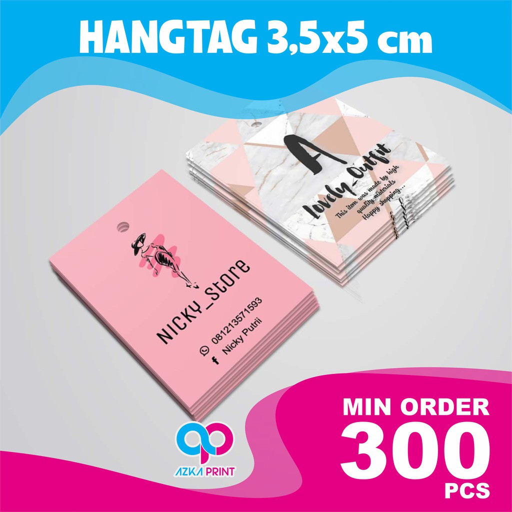 

HANGTAG CUSTOM 3.5x5 - HANG TAG LABEL HANGTAG BAJU