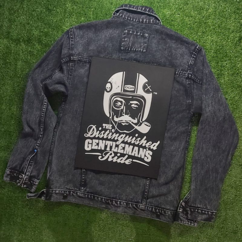 Backpatch Sablon Ukuran Besar/Emblem Punggung Sablon Gentleman's Patch Sablon Motor