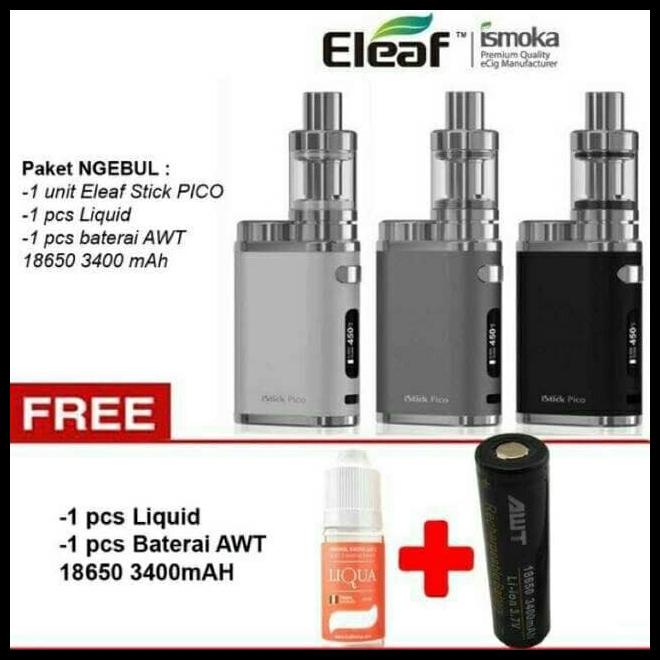 Jual Paket Siap Ngebul Eleaf Istick Pico Roko Elektrik Vape Shopee