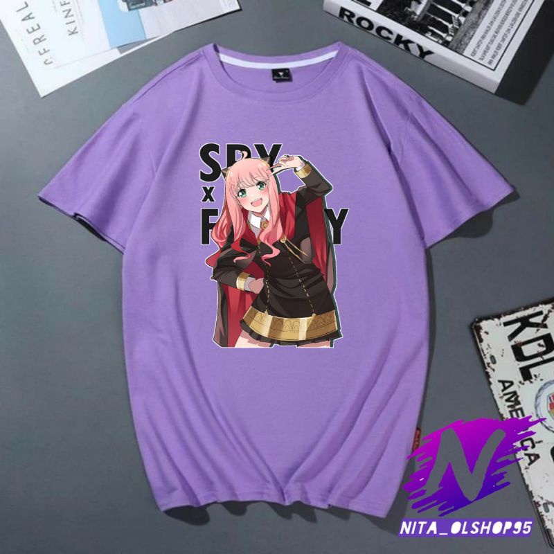 kaos anak anya forger lucu baju anime spy x family baju anya lucu