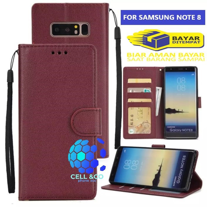 Flip cover SAMSUNG NOTE 8 Flip case buka tutup kesing hp casing flip case leather wallet