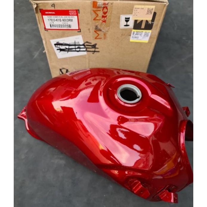 Tangki Bensin Megapro Monoshock karbu merah ORI AHM