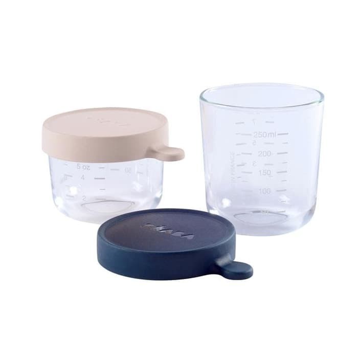 Beaba Set of 2 Glass Containers 150ml and 250ml