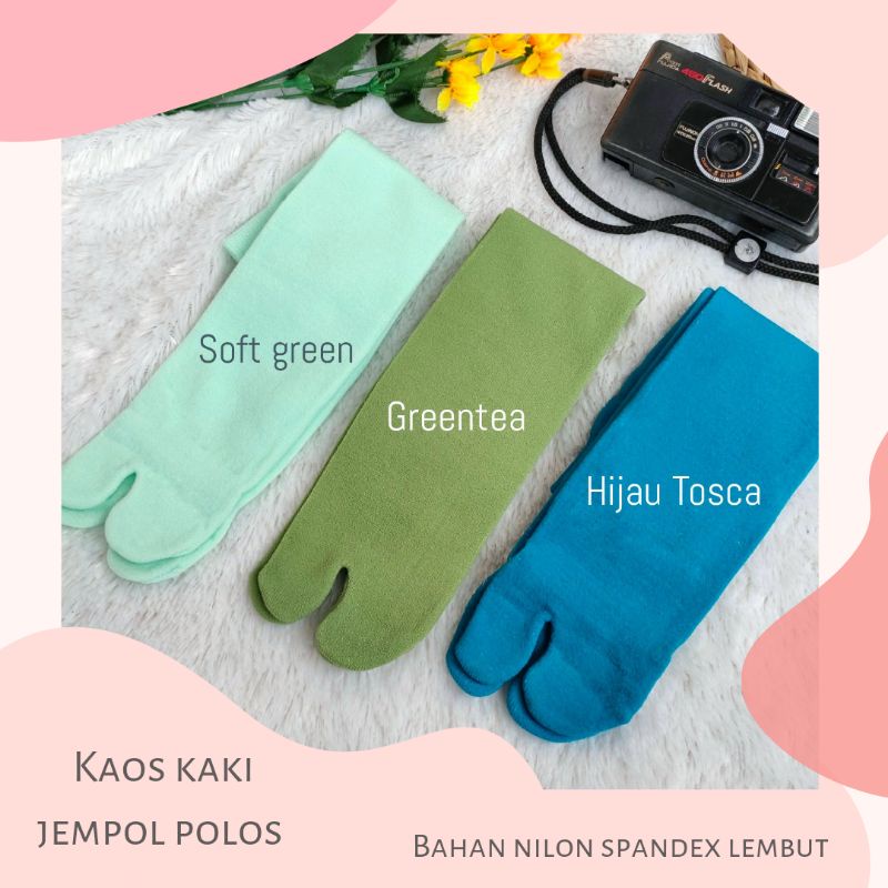 [PASTEL] ECER KAOS KAKI JEMPOL POLOS  TEBAL BAHAN NILON