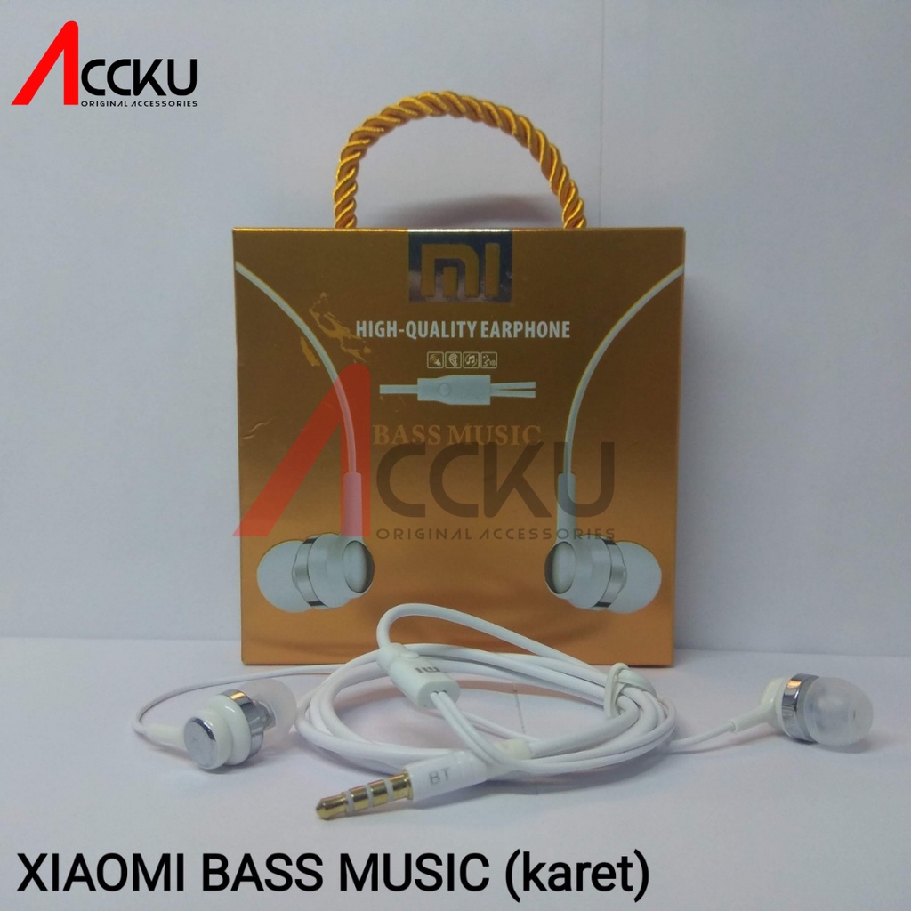 [ Bass Music in Ear ] Handsfree Headset Earphone Bass Music Super Bass Music Handsfree