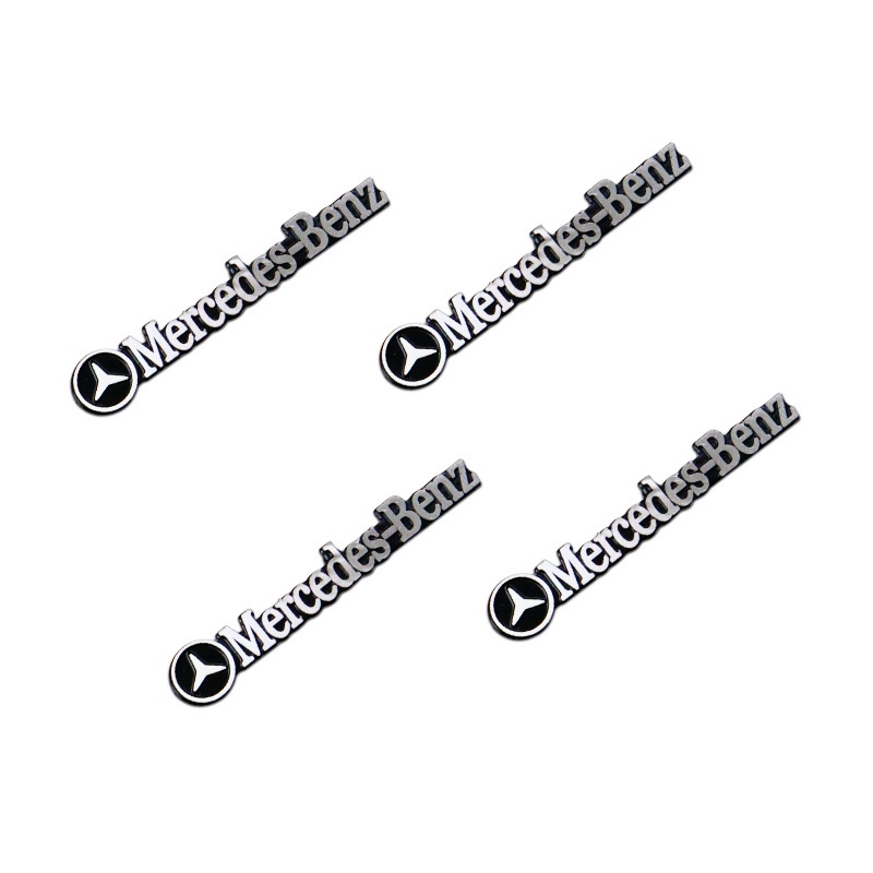 4 / 8pcs Stiker Emblem 3D Bahan Aluminum Untuk Speaker Audio Mobil Toyota