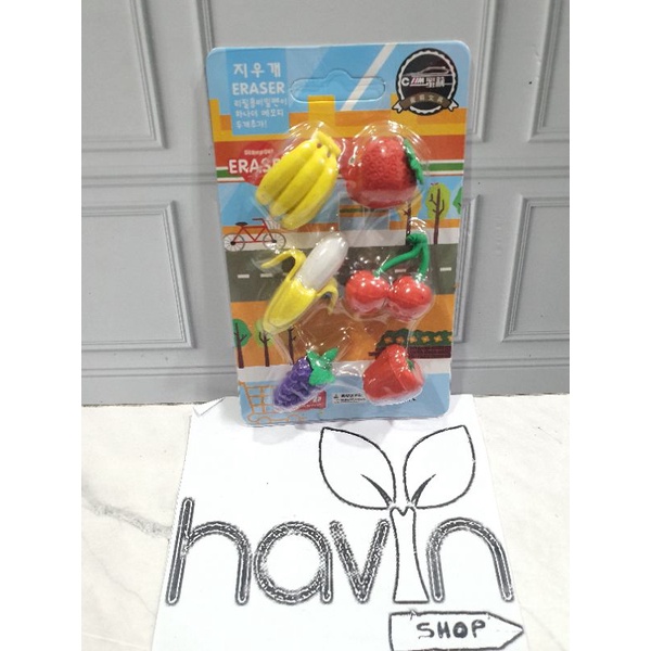 Penghapus lucu makanan kue/STIP KUE/hapusan fancy/hapusan set/stip-G