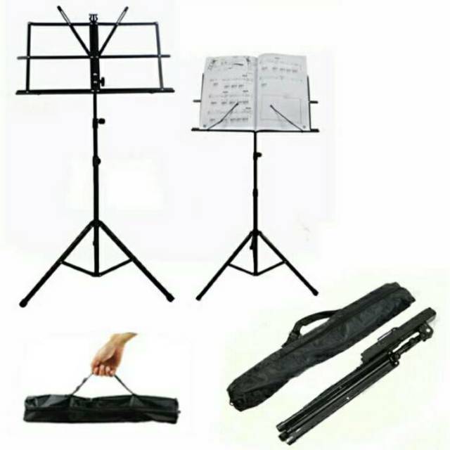 Stand book musik stand music stand lipat dudukan buku tempat buku lipat