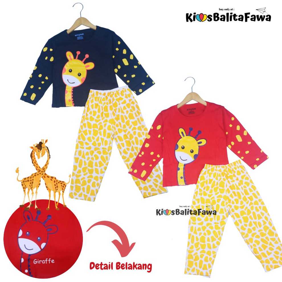 Piyama Miku uk 3-4 Tahun / Setelan Baju Tidur Cowok Kaos Anak Laki-Laki Lengan Celana Panjang IMPORT