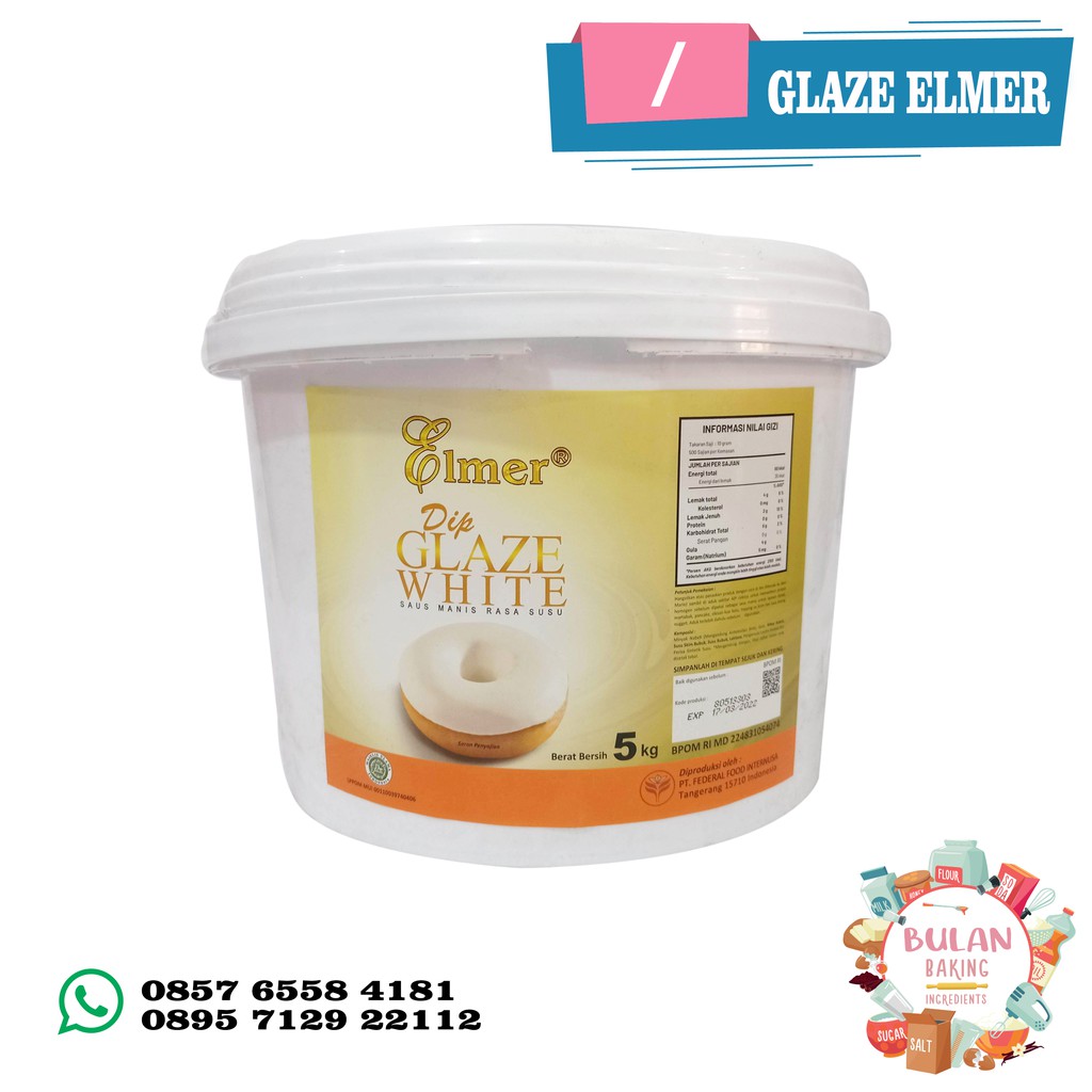

Glaze White Elmer (Repack) 500g