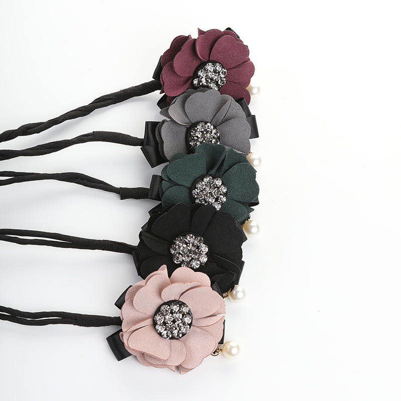 Ikat Rambut dengan Hiasan Bunga DIY untuk Wanita/Aksesoris Rambut Bandana Dengan Hiasan Bunga DIY
