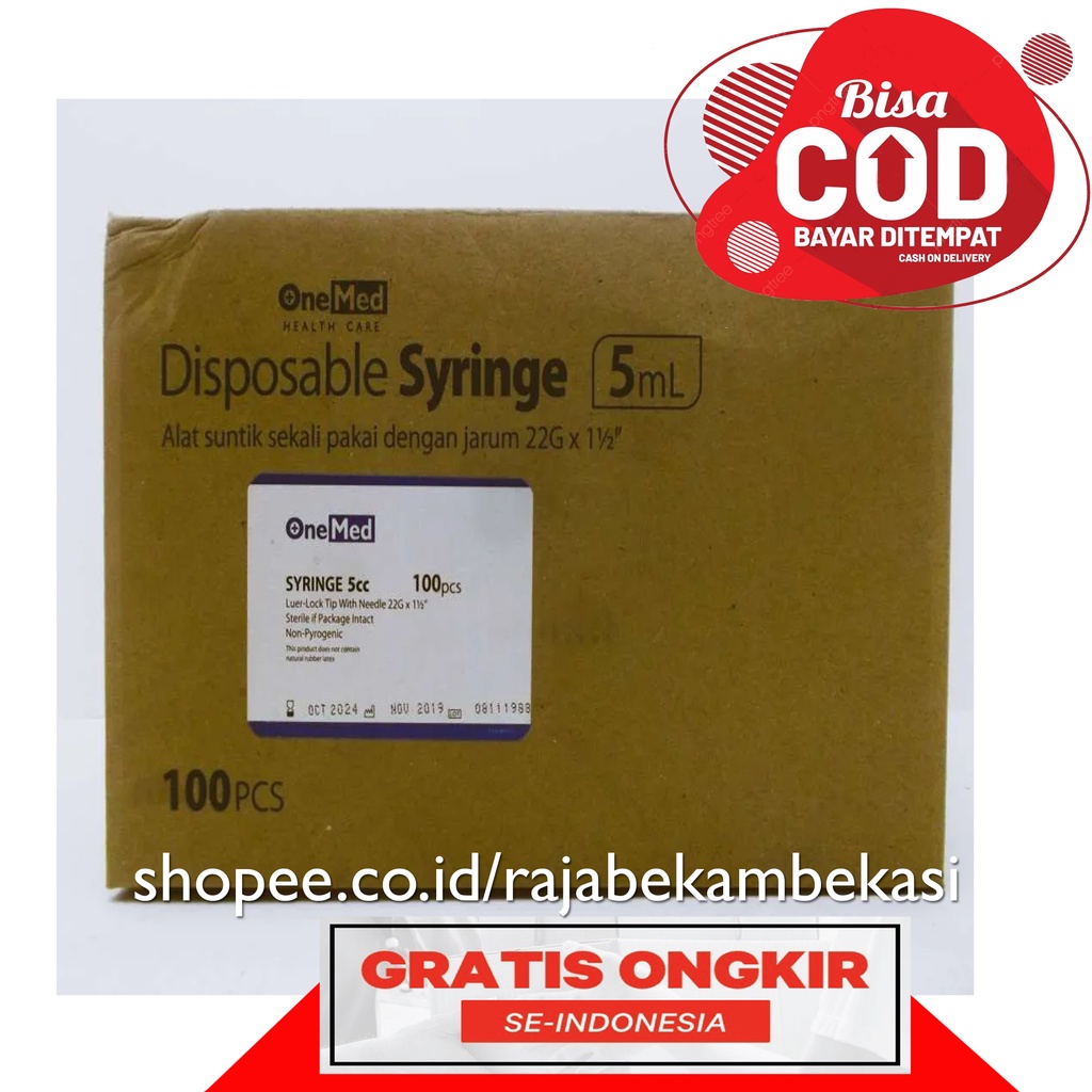 SPUIT 5CC ONEMED / SPUIT ONEMED 5CC /  SPUIT 5CC / SYRINGE  SUNTIKAN ONEMED