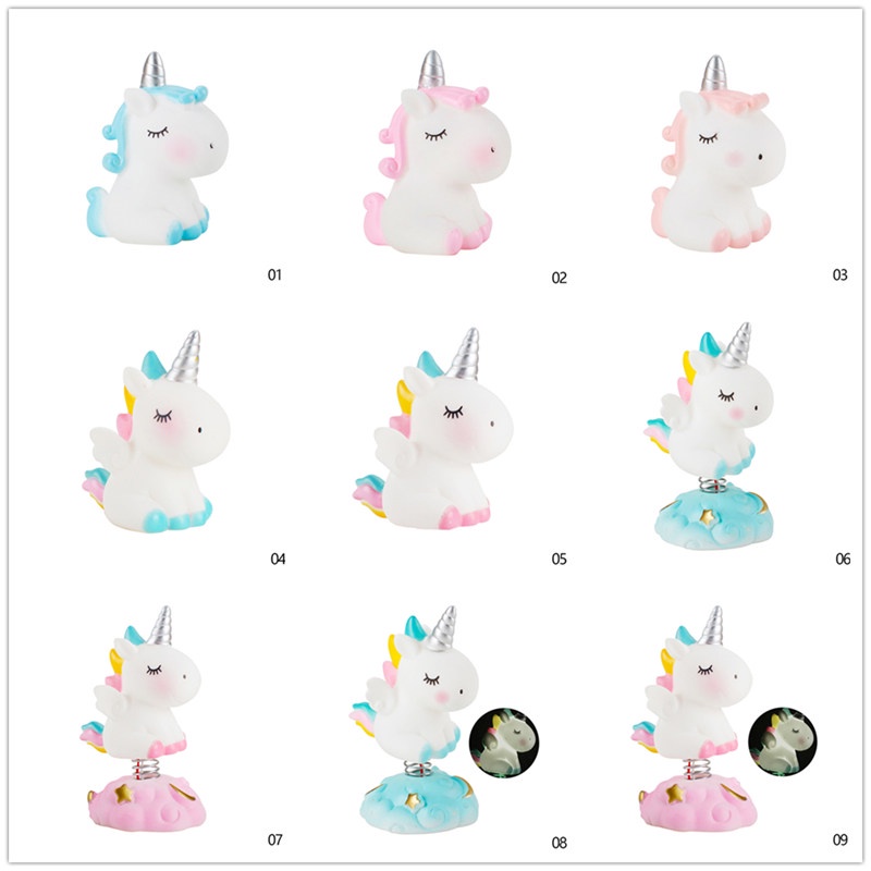 Topper Kue Desain Unicorn 1st Untuk Dekorasi Pesta Ulang Tahun Anak Perempuan