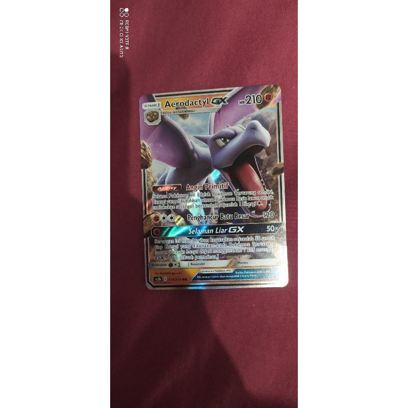 kartu pokemon bahasa Indonesia Aerodactyl gx RR