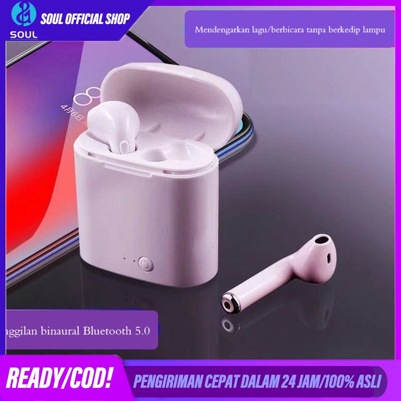 Huawei OPPOvivo Android Apple Universal Headset Bluetooth Nirkabel Berkualitas Tinggi
