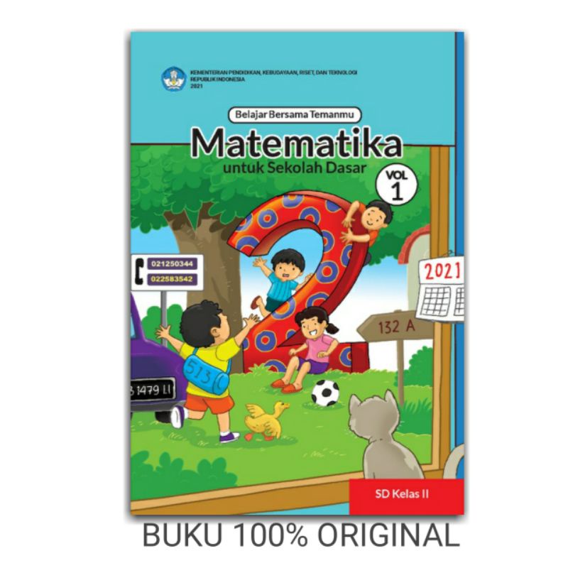 Belajar Bersama Temanmu Matematika Kelas 2 SD Vol 1 Kurikulum Merdeka Diknas