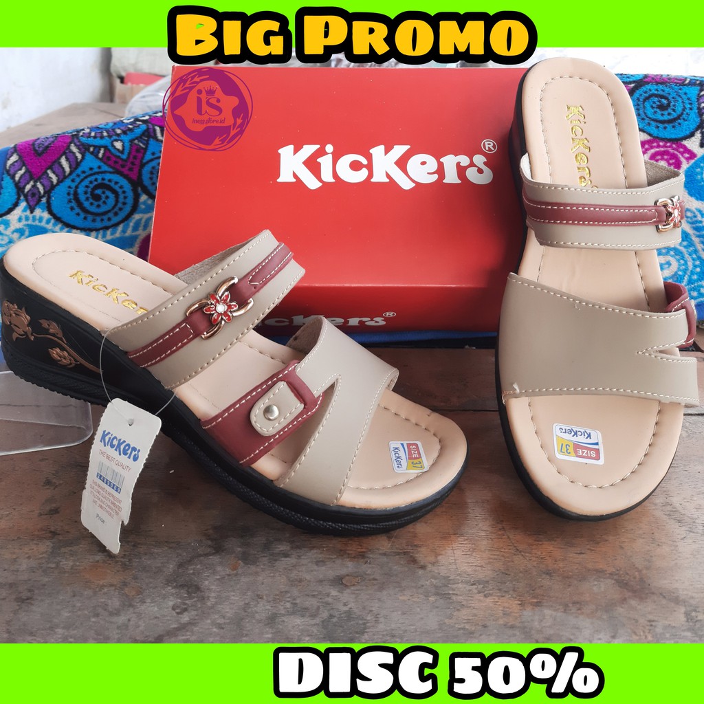 PROMO RAMADHAN REALPIC SANDAL WEDGES WANITA SLP16SHTM