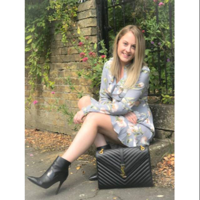 Fashion Wanita/ Tas Slempang #YSL Envelope Caviar