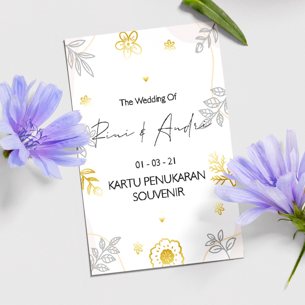 Jual kartu ucapan I kartu souvenir | Kupon Souvenir | Kartu Hamper 007