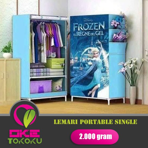 OKT FROZEN Lemari pakaian Multifunction Wardrobe Single OKT FROZEN Lemari pakaian Multifunction Wardrobe Single