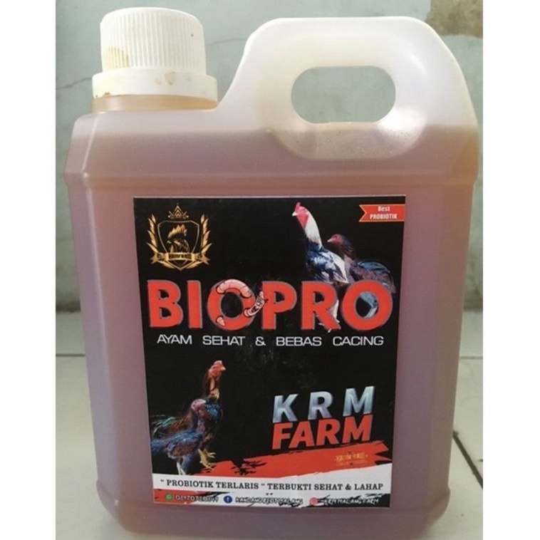 BIO PRO 1liter - PROBIOTIK AYAM - BEBAS CACING AYAM