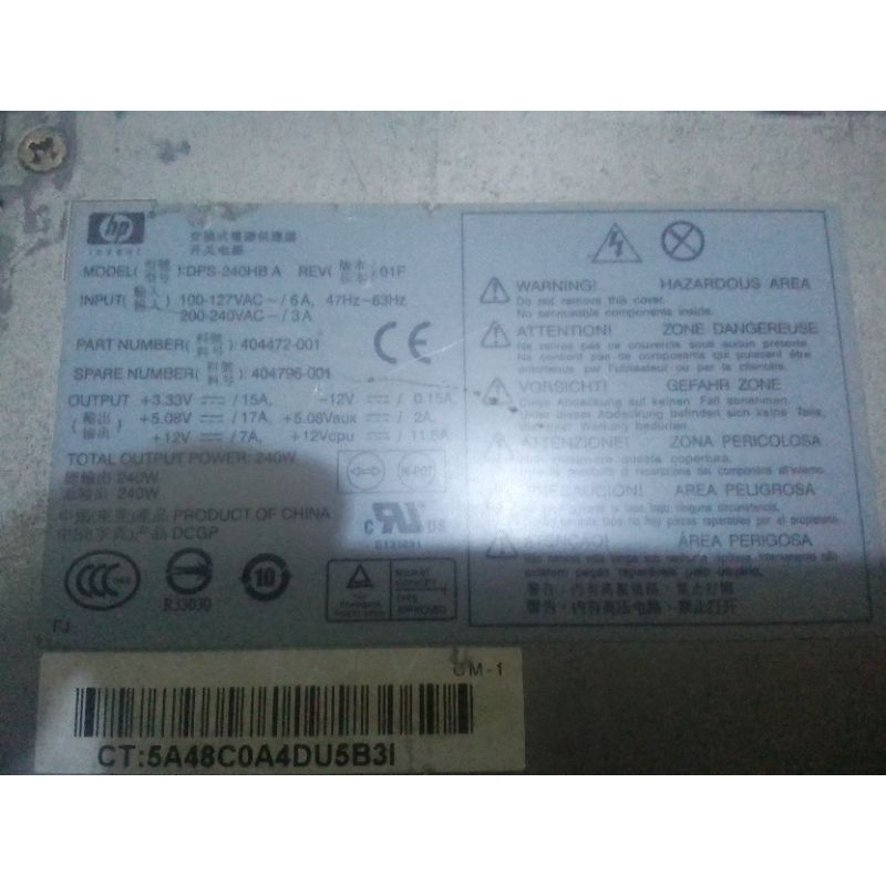 PSU Build Up HP
