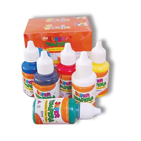 

[KODE H1912] Grafie Super Tempera 6 Warna @30 ml