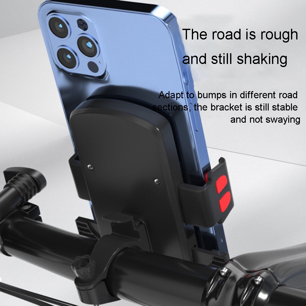 Electric Vehicle Phone Rack Bicycle Phone Holder Motorcycle Phone Holder Shockproof Mobile Phone Navigation Support -OW-