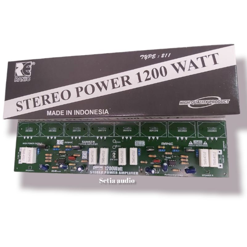 kit power Stereo amplifier 1200 wat 211