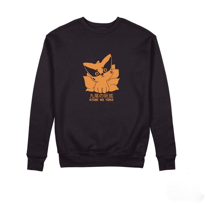 Sweater Crewneck Kurama Kyuubi Anime Naruto Boruto