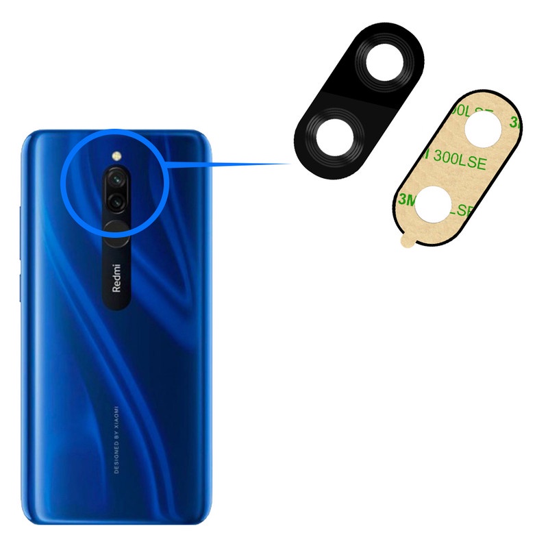 Camera Lens Lensa kamera kaca kamera belakang Xiaomi Redmi 8