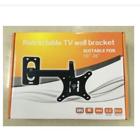 Taffware Bracket TV Telescopic VESA 100 x 100 for 10-32 Inch TV - HY-210 - Black