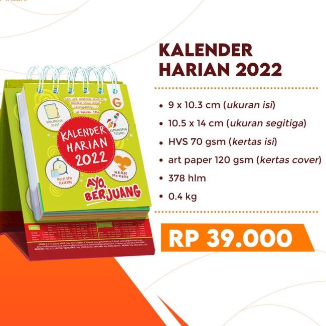 

Kalender Harian Muslim 2020 - Kalender Meja Harian 2020 - Merah