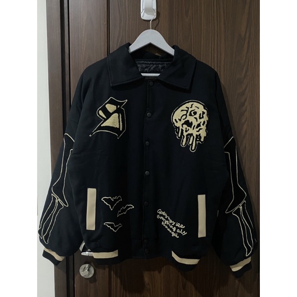 Sainangel Skeleton Varsity Black
