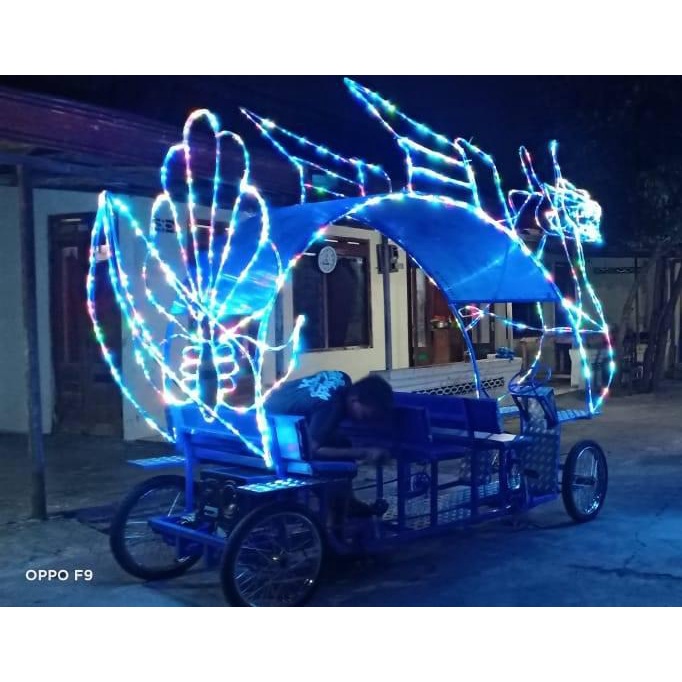 becak cinta gowes karakter mesin odong odong putar termurah