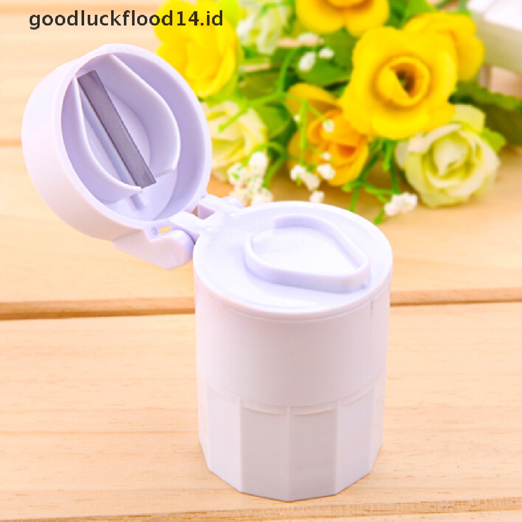 [OOID] portable organiser 3-in-1 pill cutter medicine splitter hold storage box pill ID