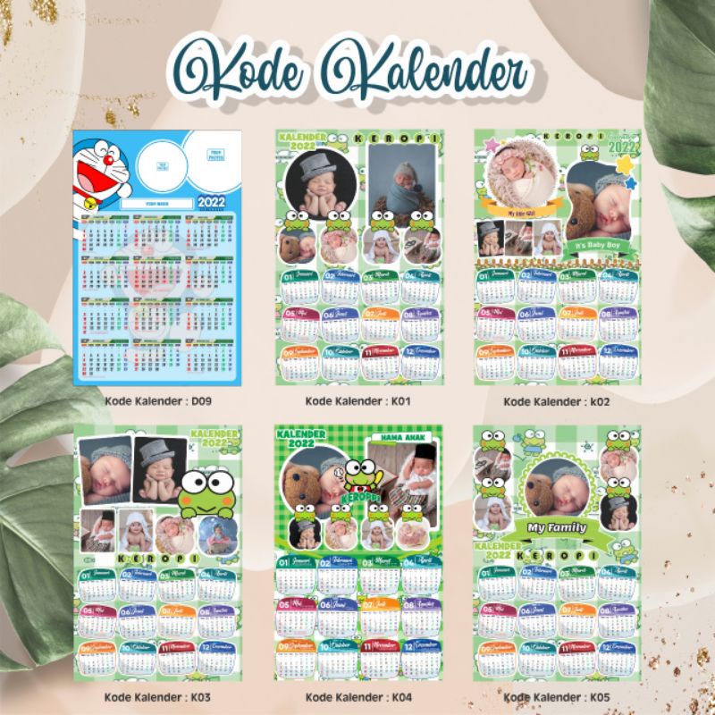 

Kalender Custom 2023 Free Desain + Custom Foto