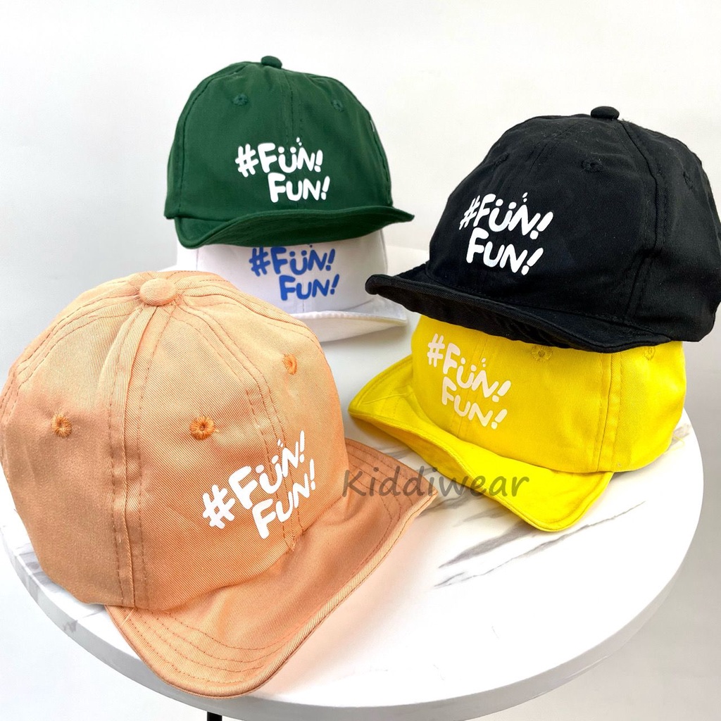 (HZ) Topi Baseball Anak Balita Laki laki Perempuan Motif Kawat Funfun