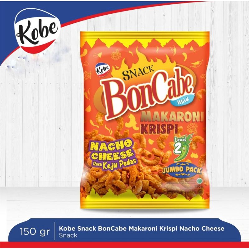 

BonCabe Makaroni Krispi Rasa Keju Pedas Nacho Cheese Level 2