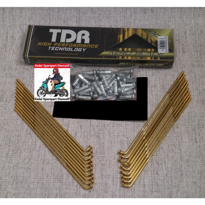 Jari Jari TDR Aero Blade Series Gold  Emas Motor
