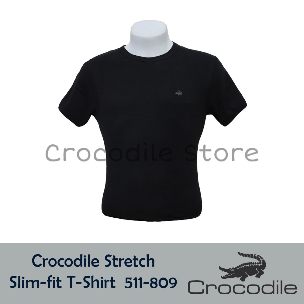 Kaos Oblong Polos Warna Slim Fit Crocodile 511-809