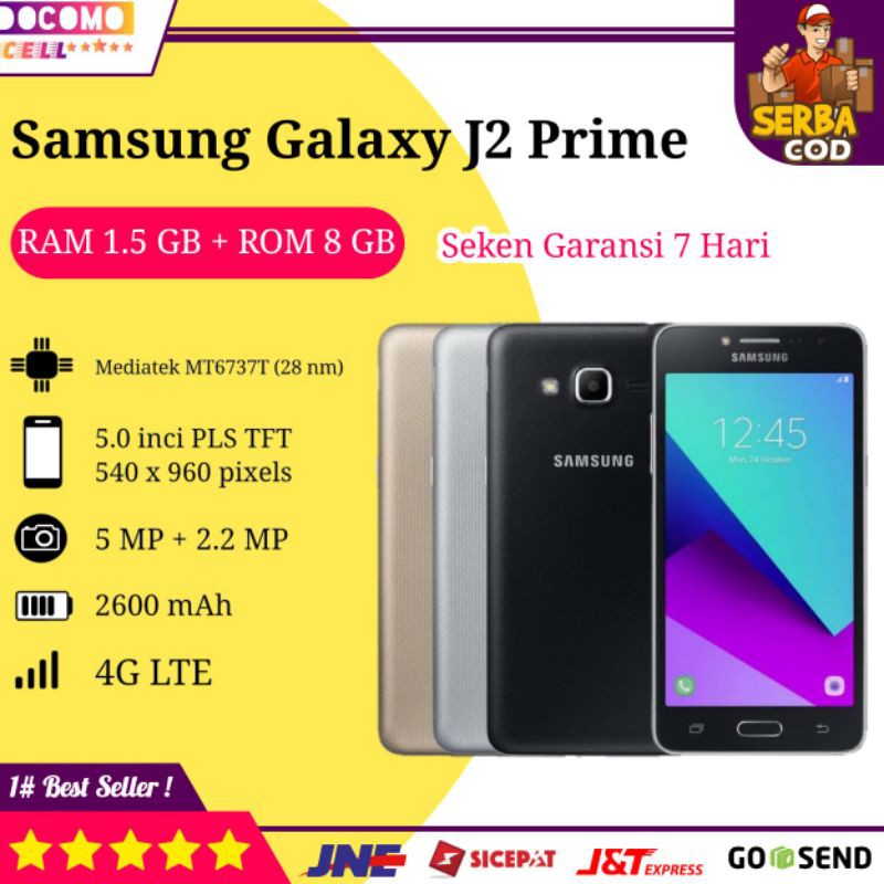 COD PROMO CUCI GUDANG HP Handphone Samsung Galaxy J2 Prime Android 4G Murah Second Seken Bekas Gaming Ram 2GB Termurah Terlaris Garansi Ori Terbaru