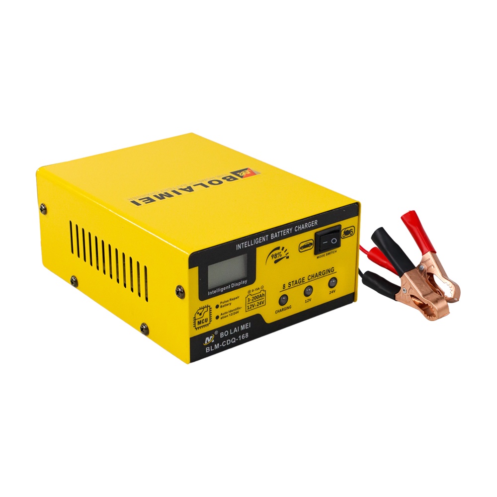 GS8e Bo Lai Mei Charger Aki Mobil Motor 250w 12v/24v 200ah - Blm-cdq-168 - Yellow Or-i