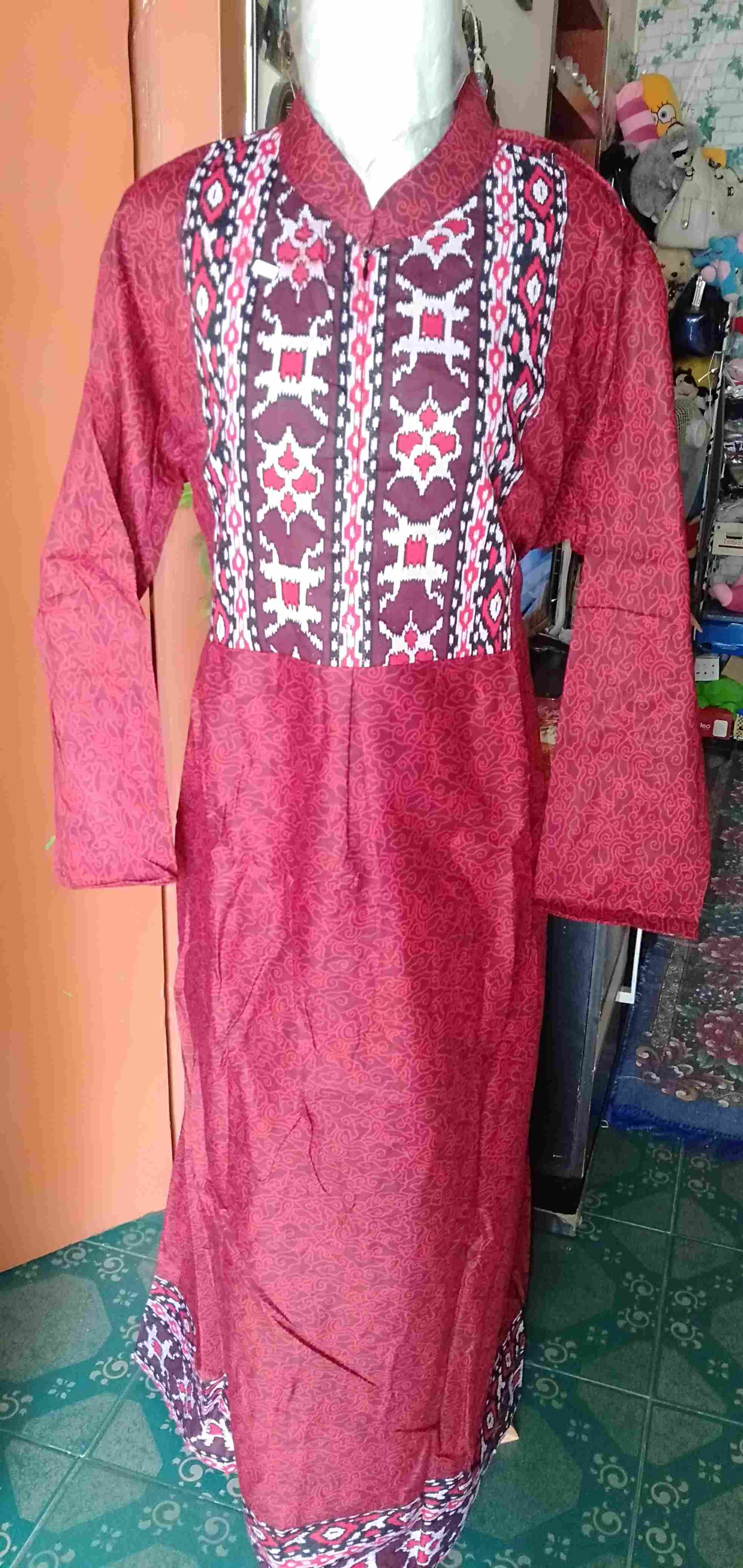 Batik Couple Keluarga Sania Ruffle Ori Ndoro Jowi Dnt Mowo