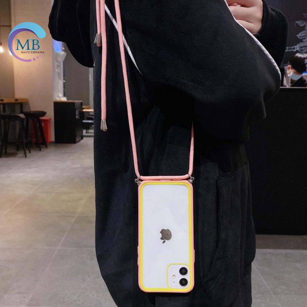 SOFTCASE SLINGCASE LANYARD TALI AURORA IPHONE 6G 7+ 7G 6S 8 6G+ 6S+ 7G+ 8G+ X XR XS MAX MB775