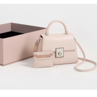 TAS WANITA  CNK GIFT BOX EFFECT STRUCTURED BAG PREMIUM IMPORT