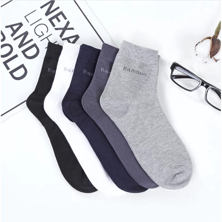 Kaos Kaki Kerja Formal Pria High Quality Super Bambu Bamboo Sock SCH034